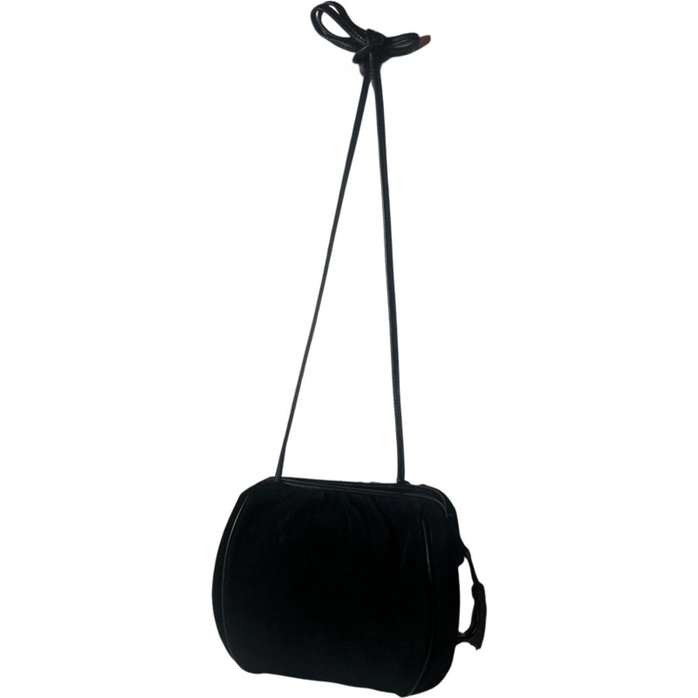 Axion leather and suede handbag.